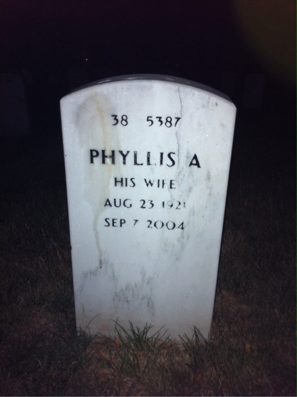 Back of headstone — Robert Carson