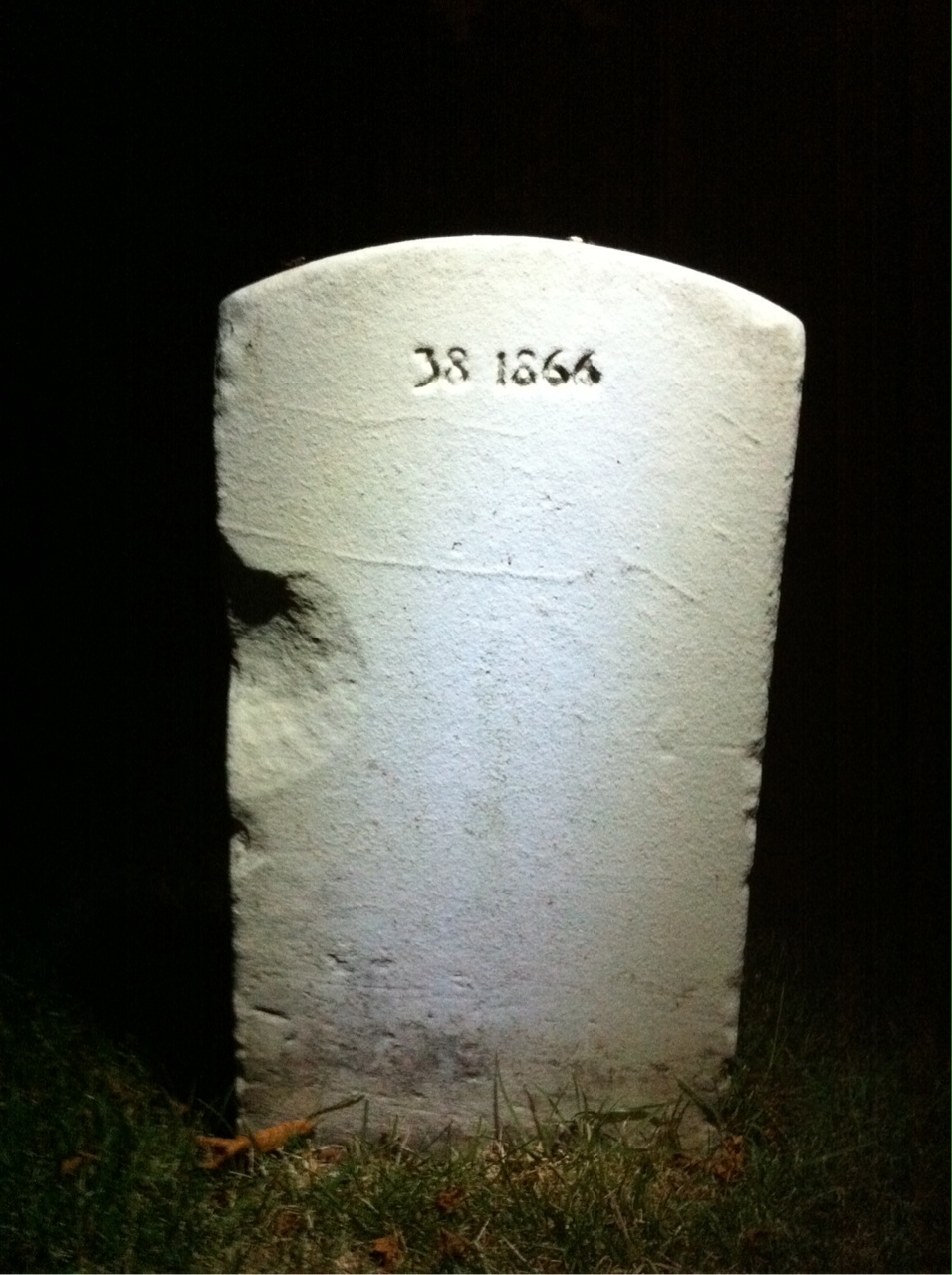 Back of headstone — John Moriarty