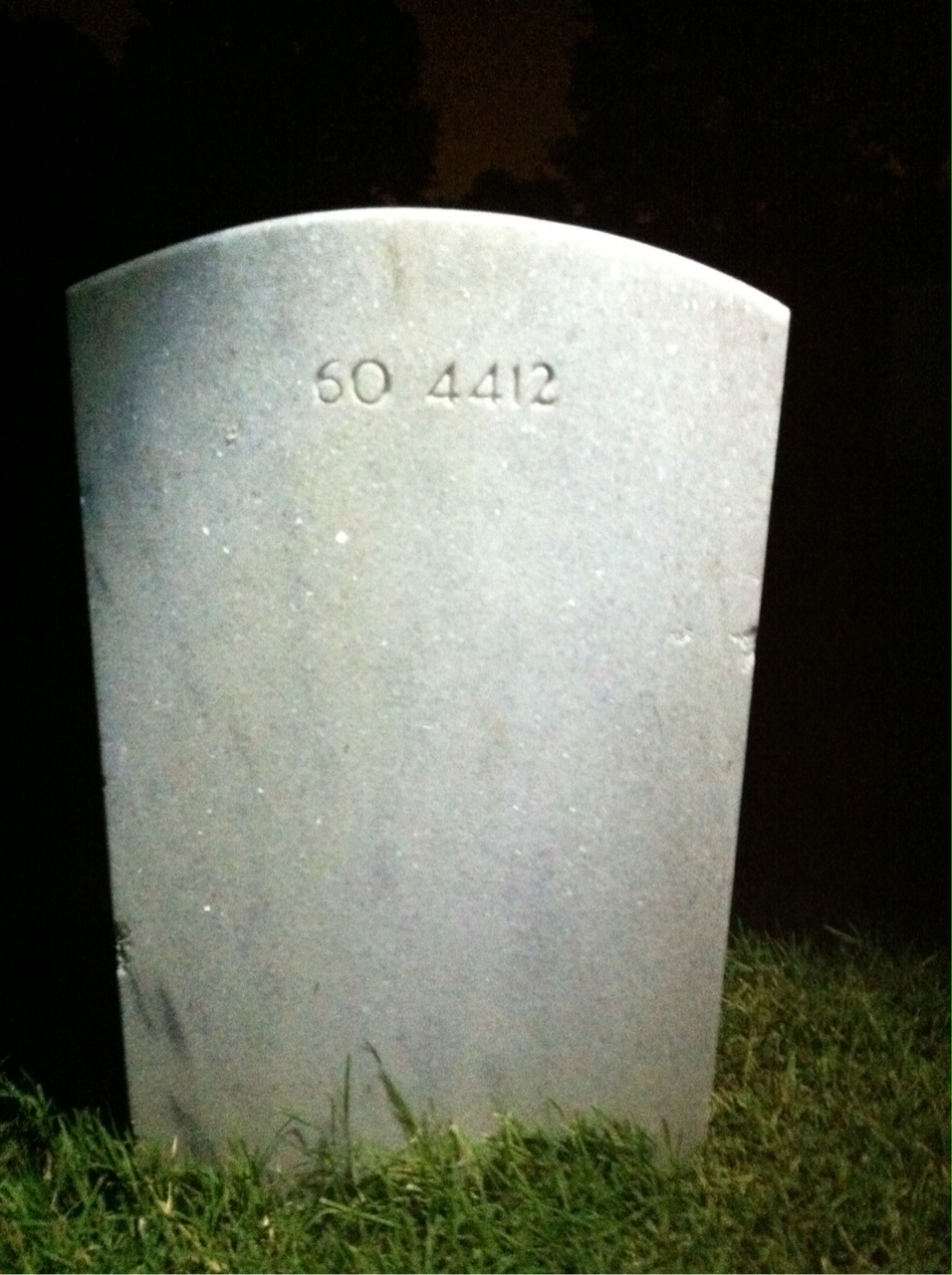 Back of headstone — Leo Conrad