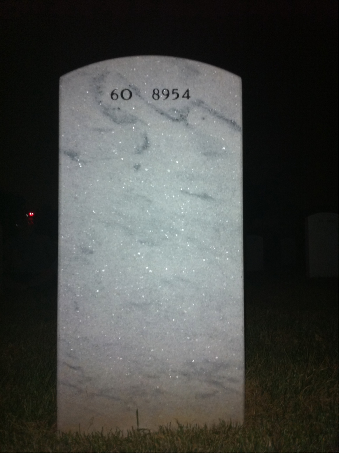 Back of headstone — John Picht