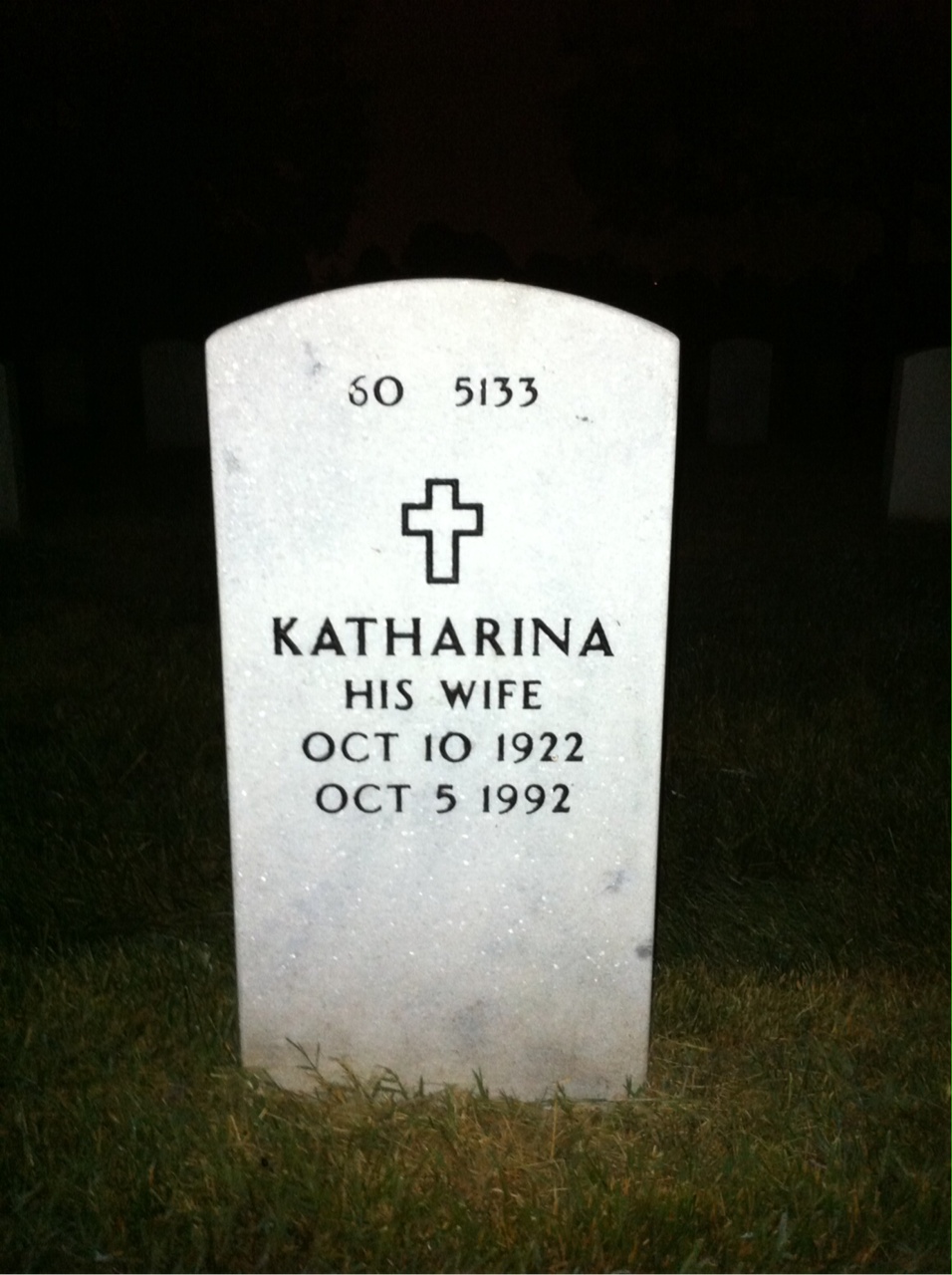 Back of headstone — Herman Frankel