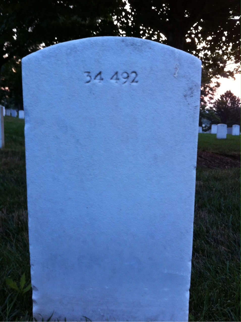 Back of headstone — Joseph E Pumphrey