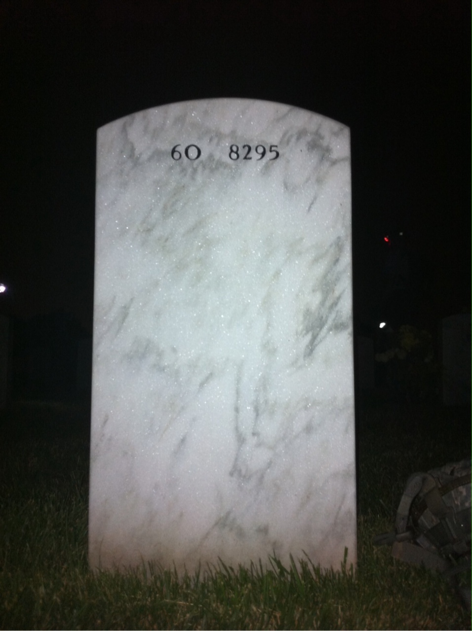 Back of headstone — James Ochsner