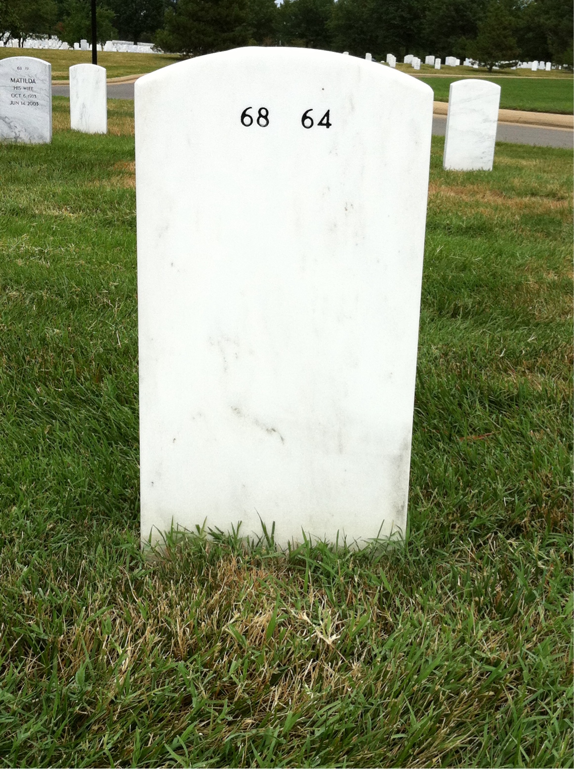 Back of headstone — Albert Charbonneau