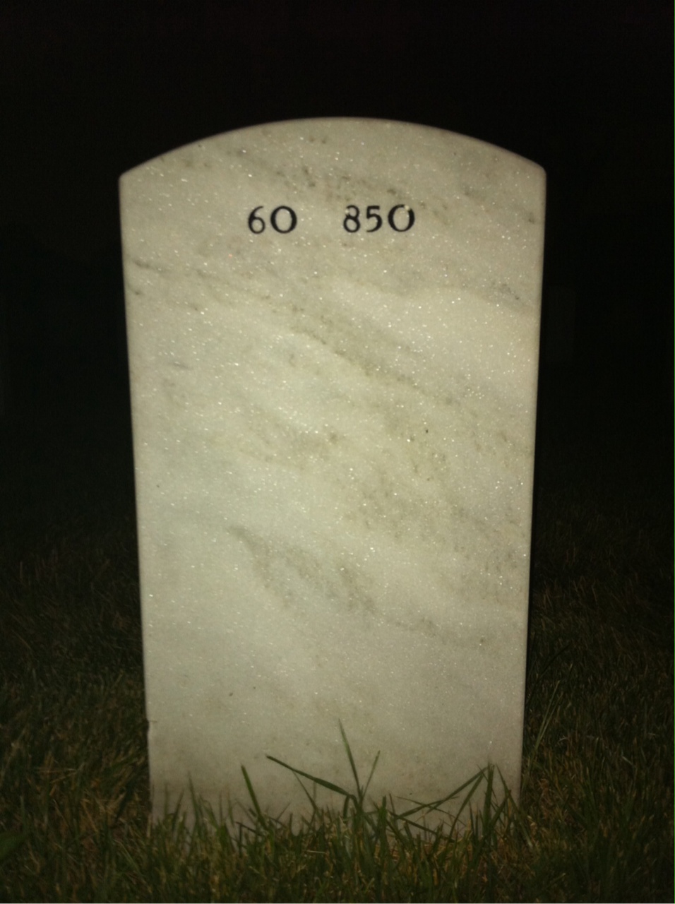 Back of headstone — Margaret Dobson