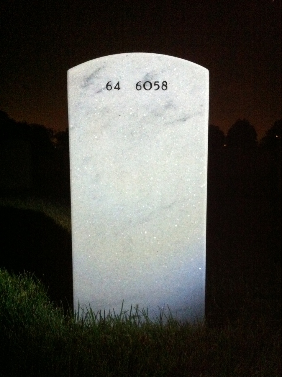 Back of headstone — Franklin Blackmon