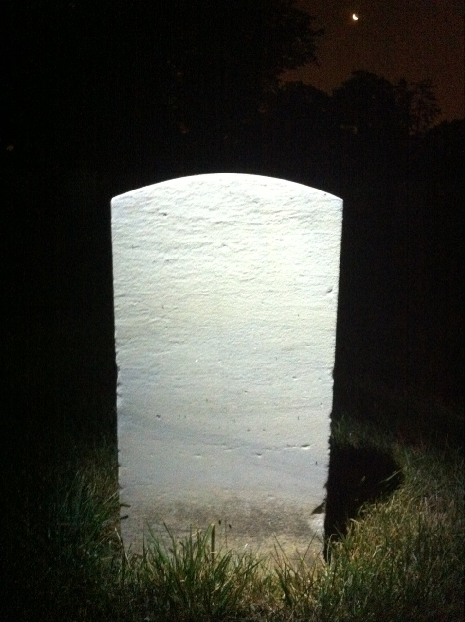 Back of headstone — Paul Mieville