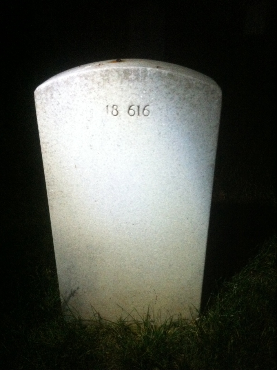 Back of headstone — Andrew Moynihan