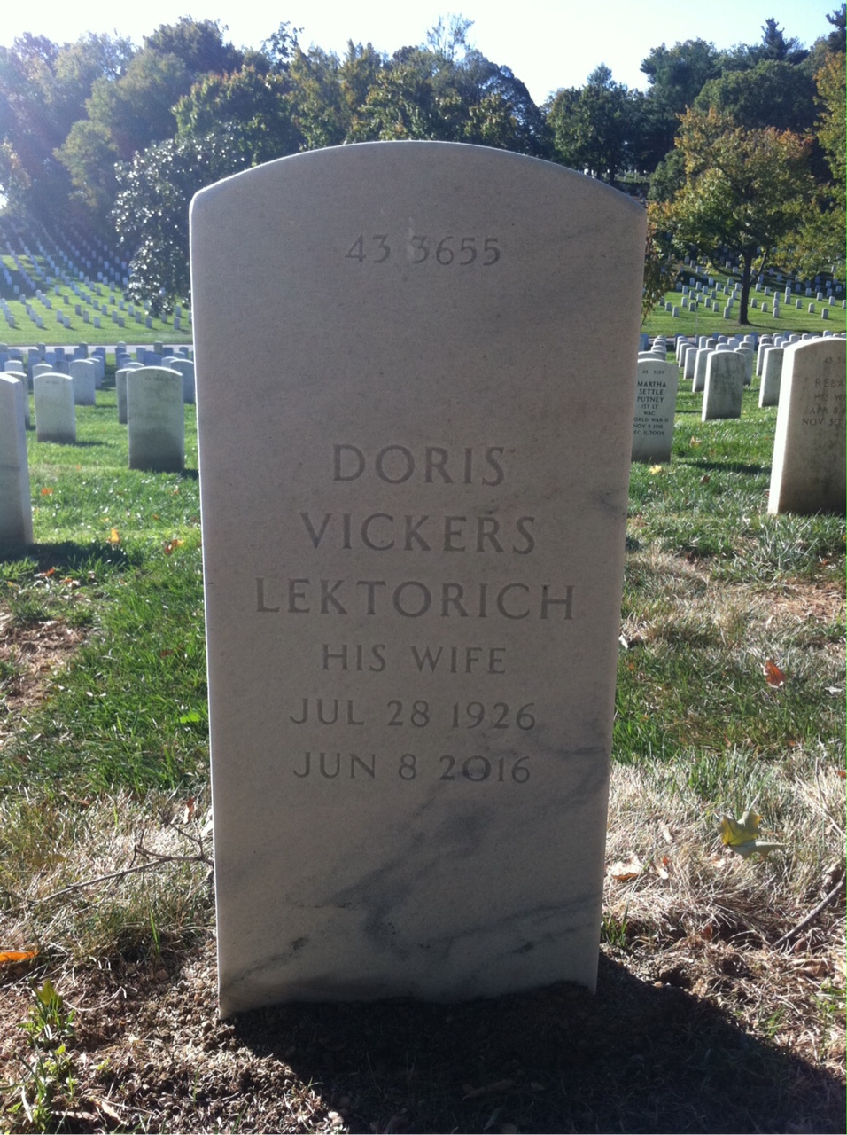 Back of headstone — Charles Franklin Hall
