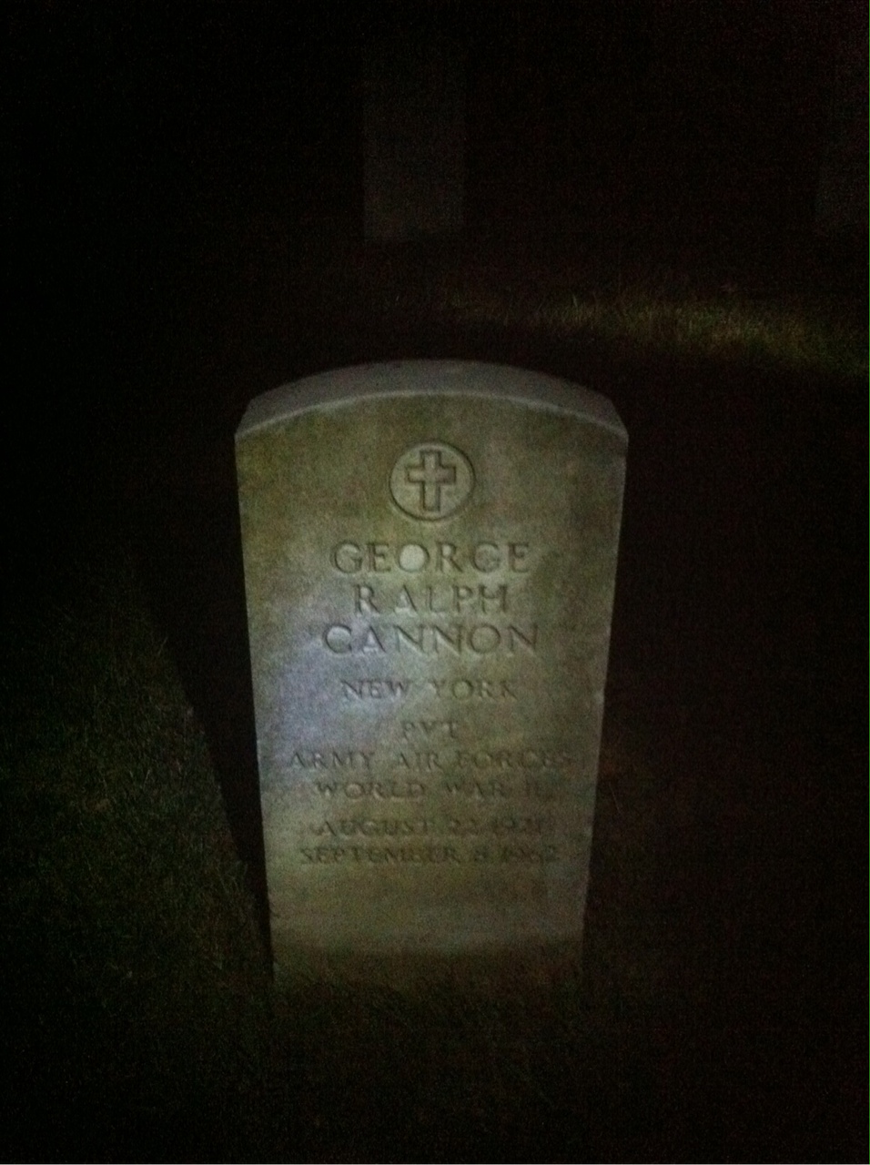 Headstone of George Harrol Cannon