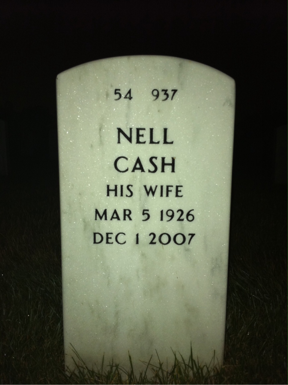 Back of headstone — John Patrick