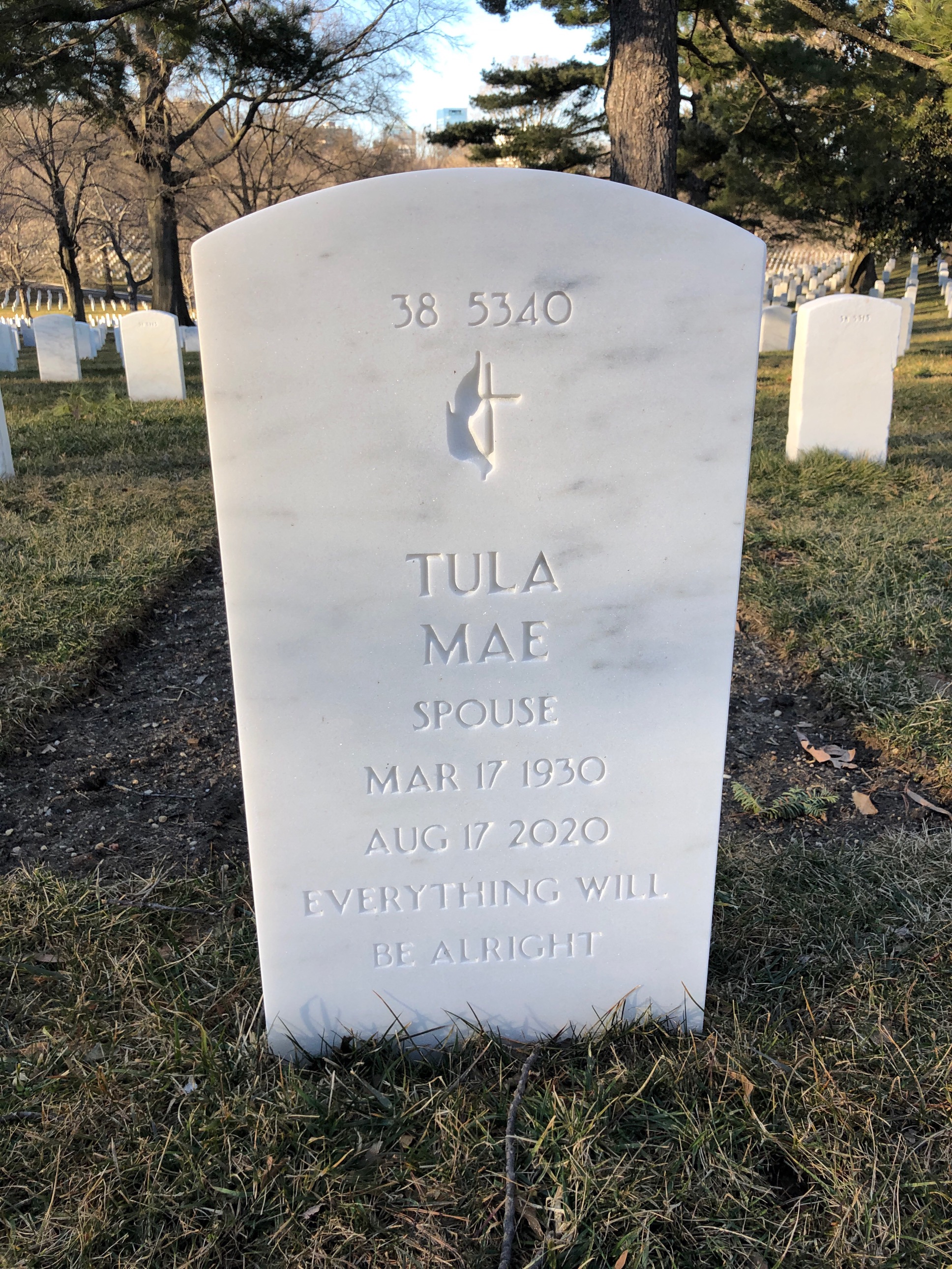 Back of headstone — Ralph Standbrook