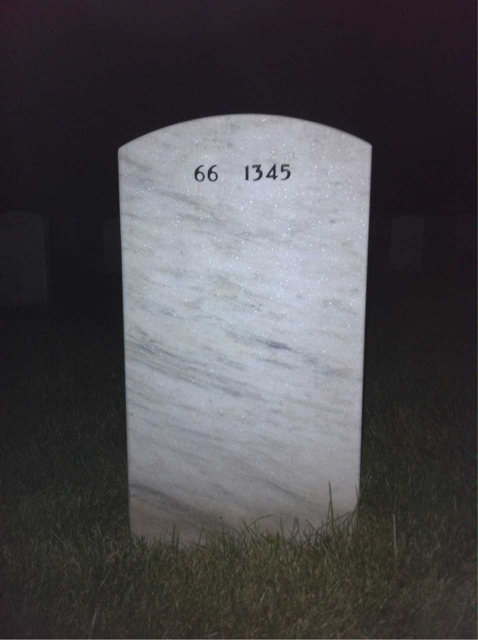 Back of headstone — Robert Clifford