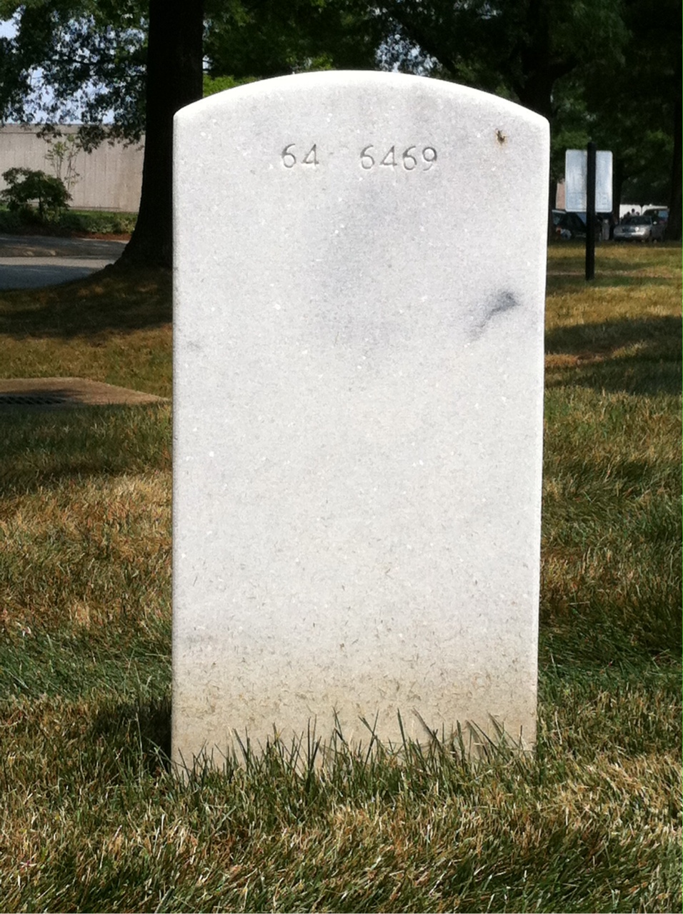 Back of headstone — Eva Wheeler
