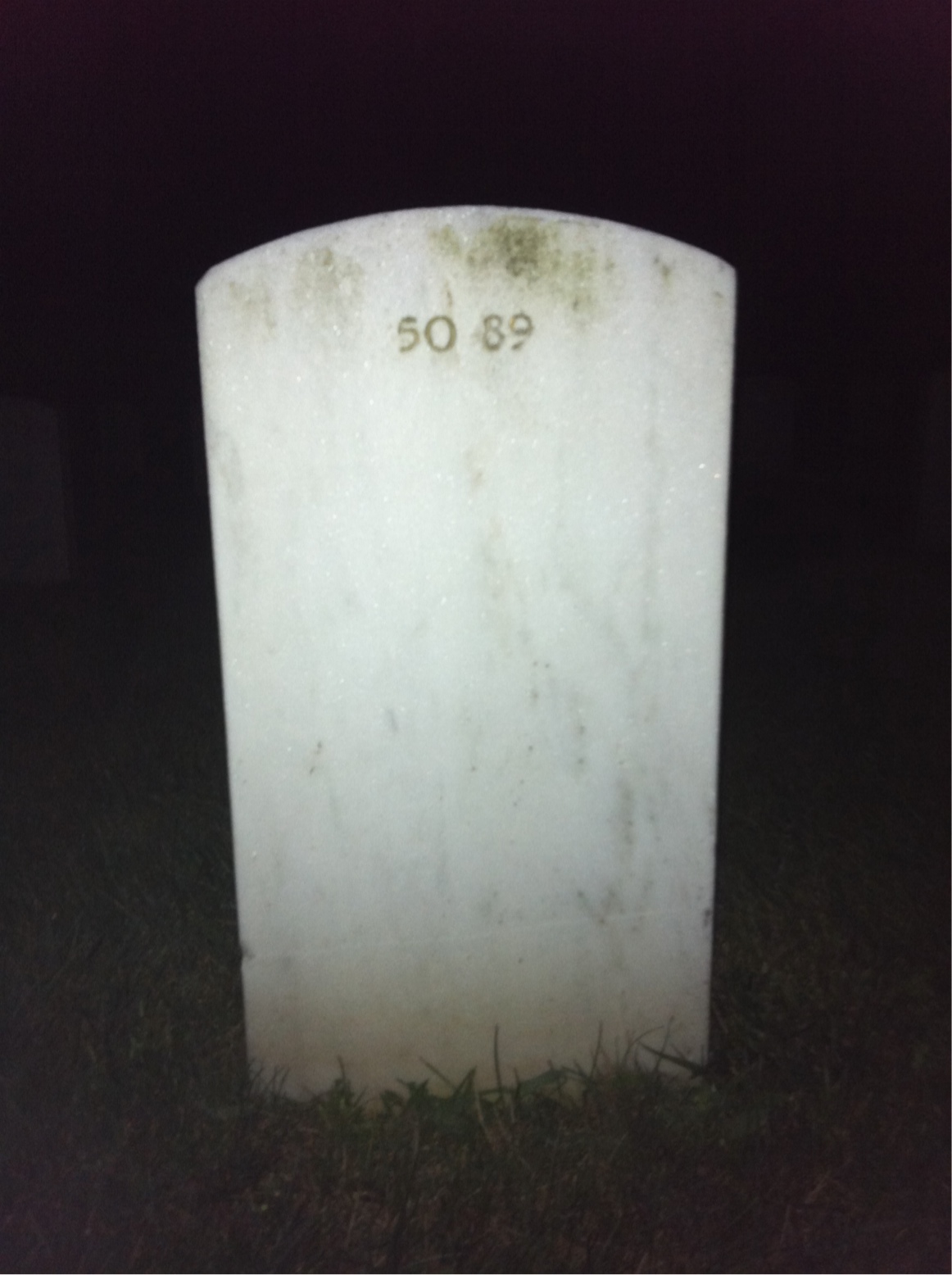 Back of headstone — Joseph Babis
