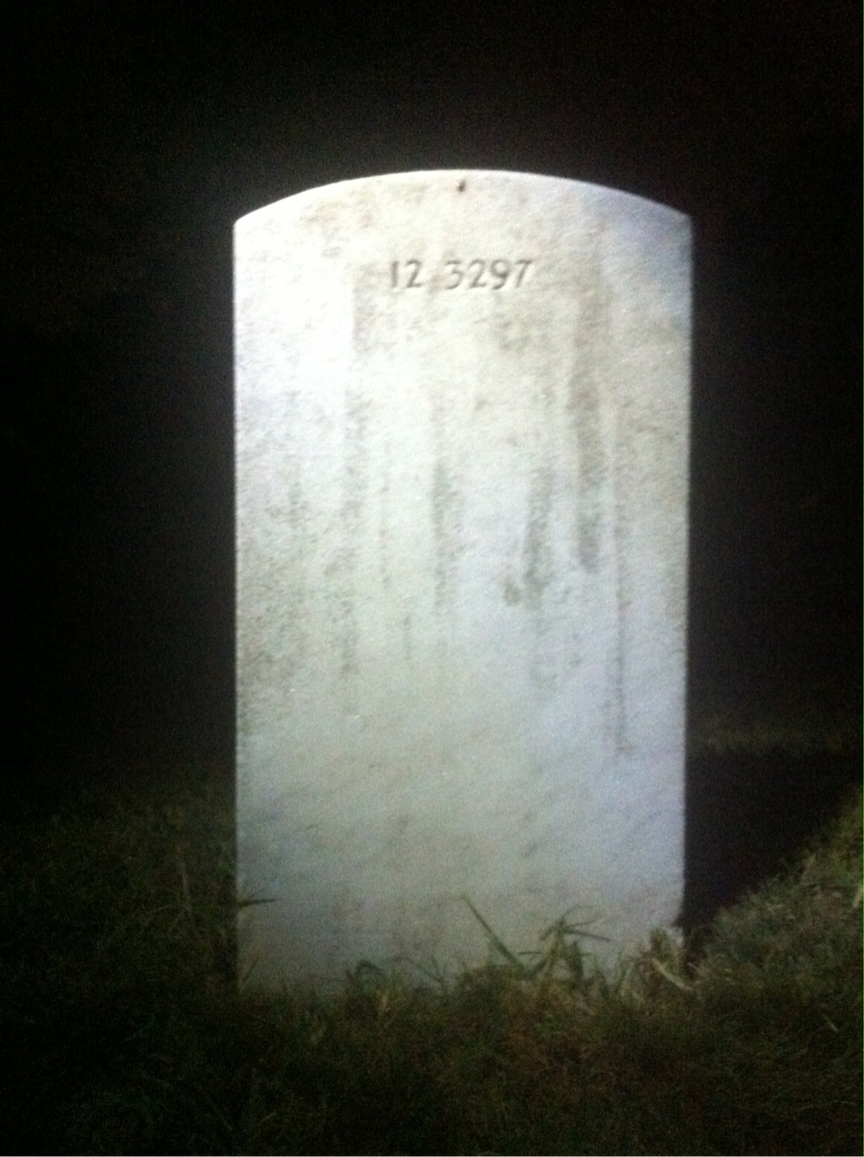 Back of headstone — Frances Moyers