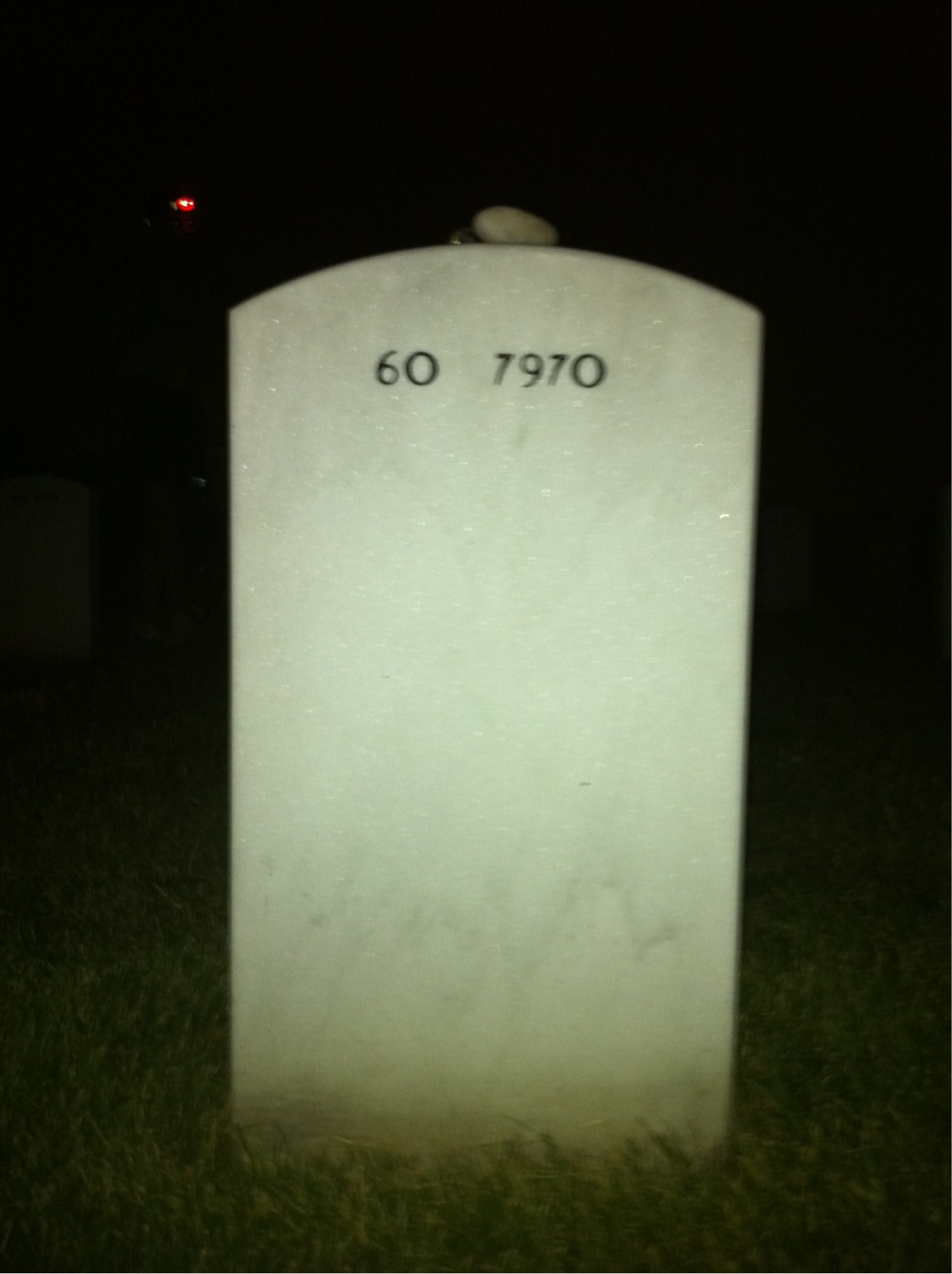 Back of headstone — Michael Woodliff