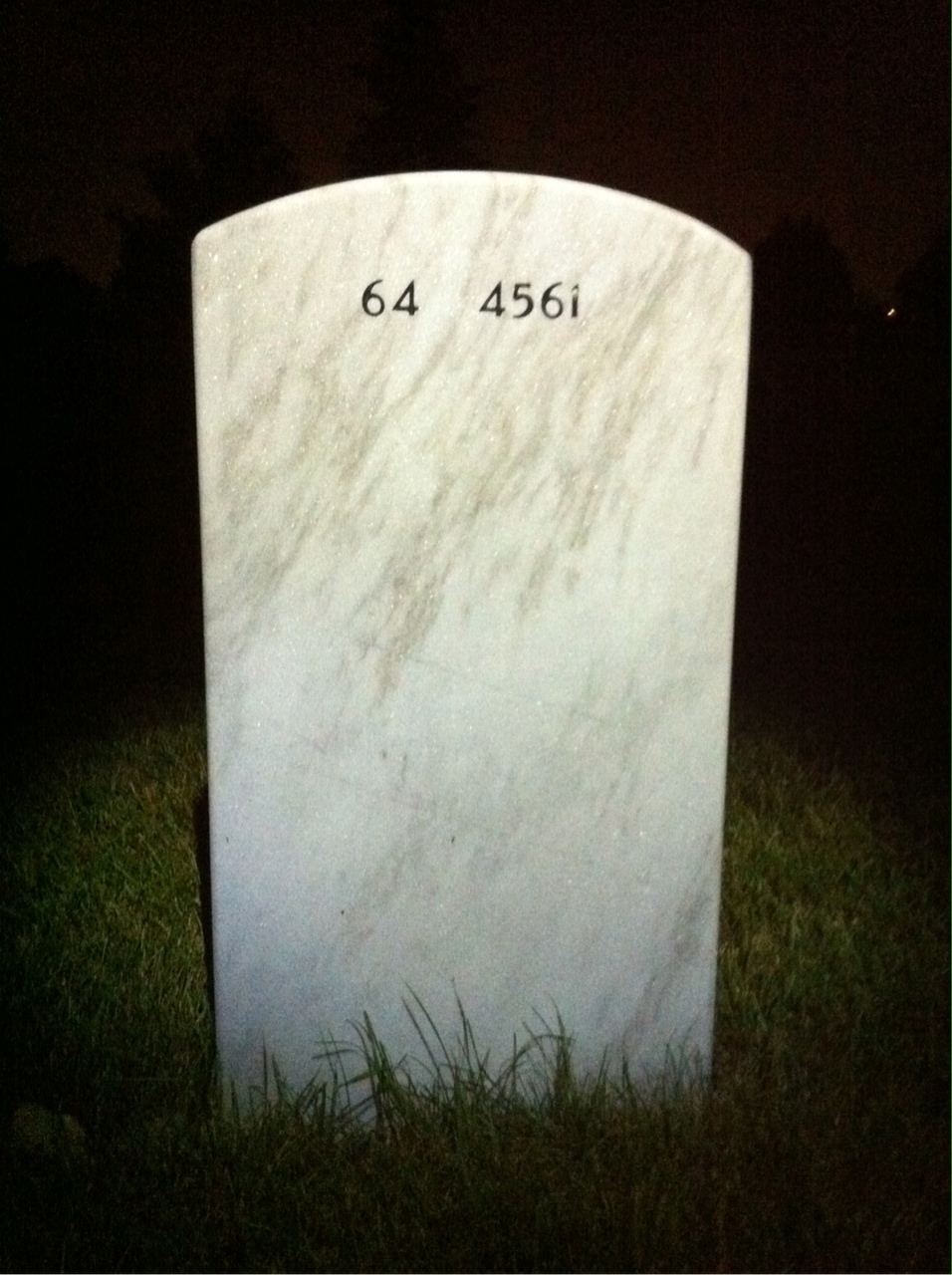Back of headstone — Kenneth Stewart