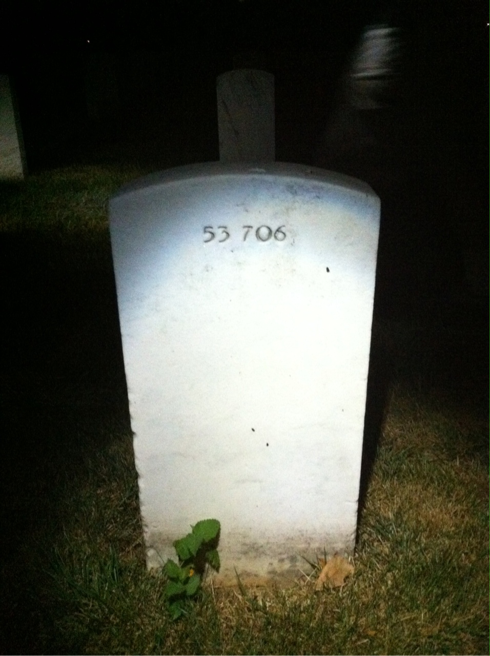 Back of headstone — Richard David Humphrey