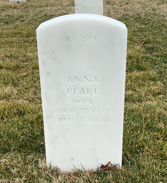 Back of headstone — Martin Johnson
