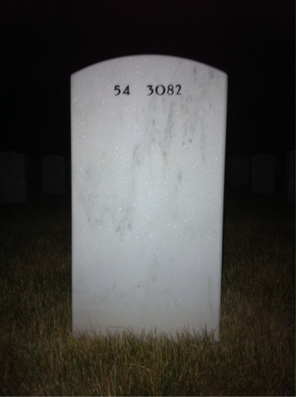 Back of headstone — Earl Ellis
