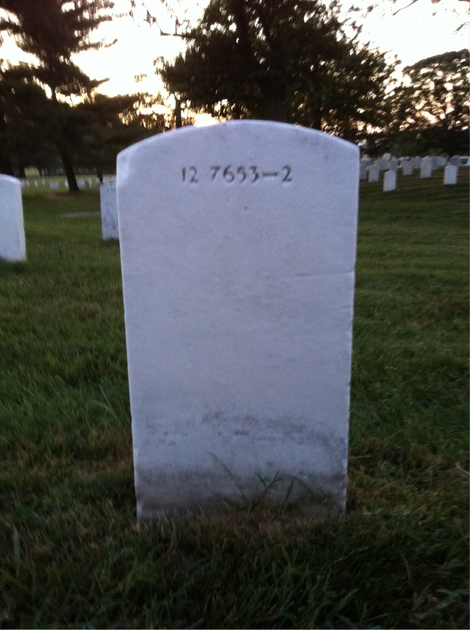 Back of headstone — Boyd Armstead