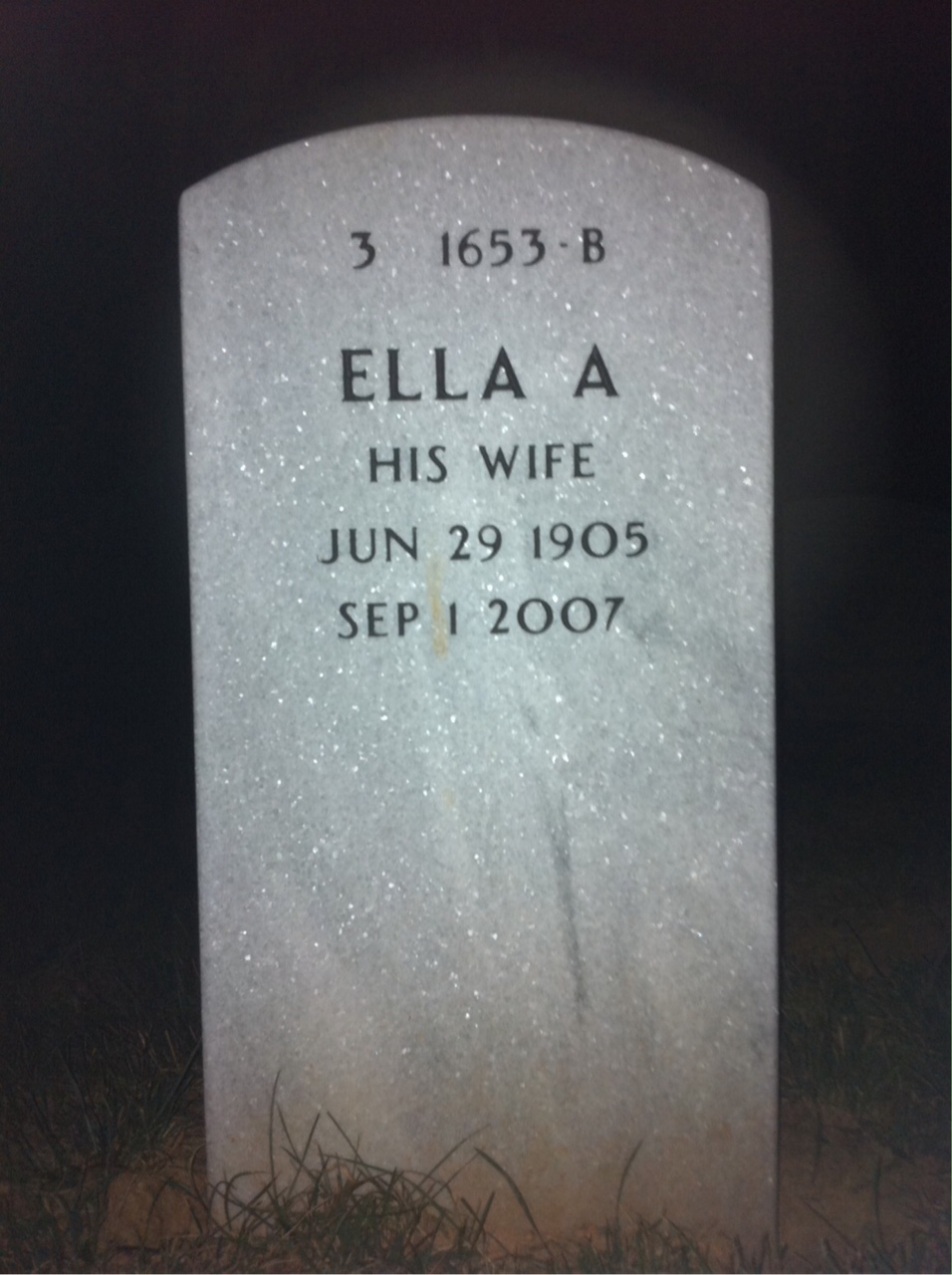 Back of headstone — Robert Bampfield