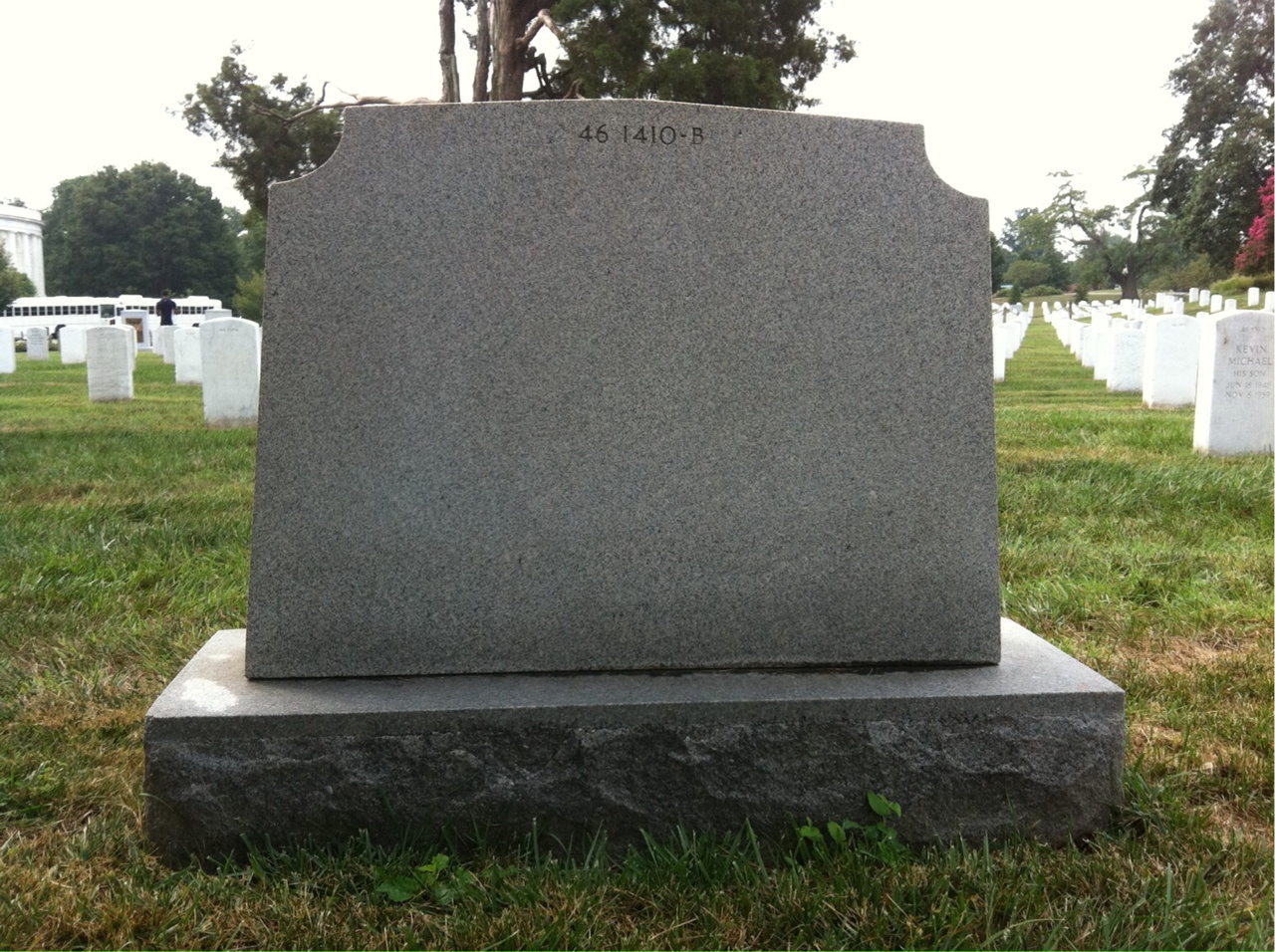 Back of headstone — Dennis Bogle