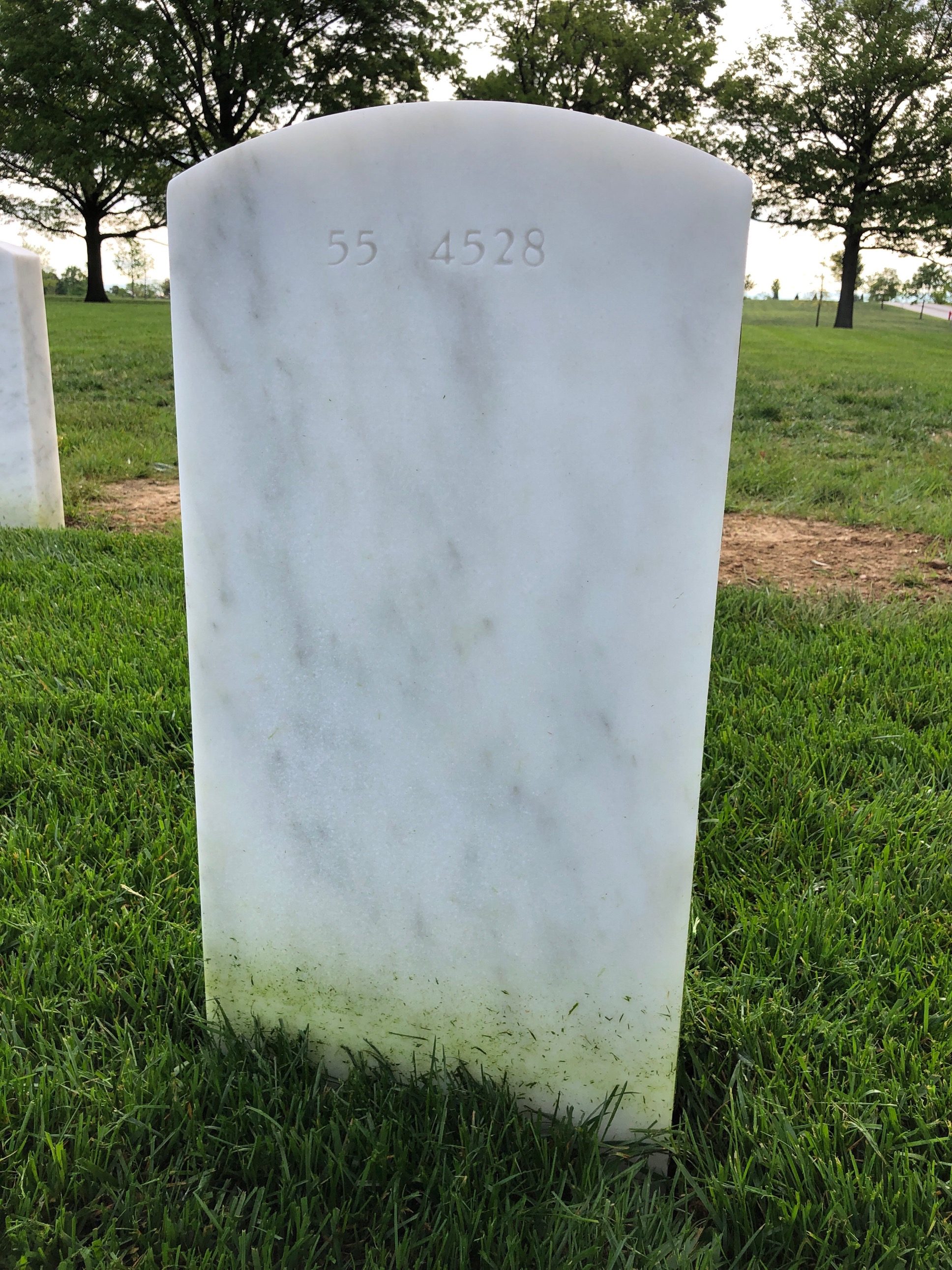 Back of headstone — Neal Anderson