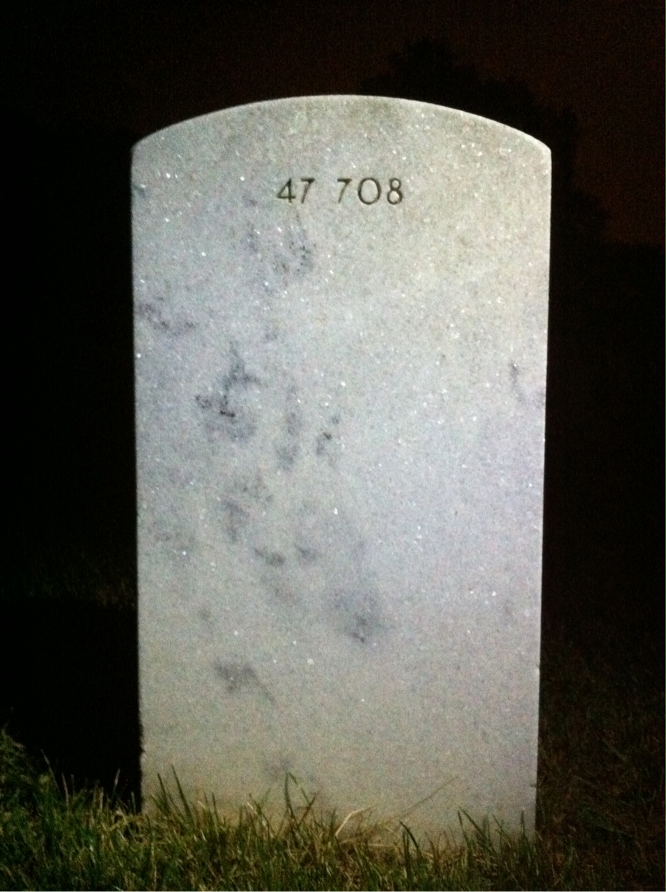 Back of headstone — Carfax Moore
