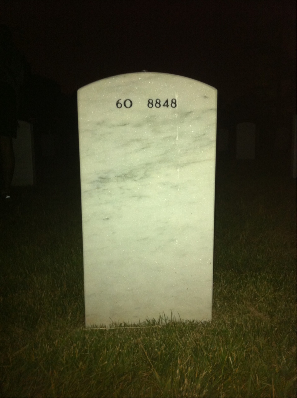 Back of headstone — Anthony Lightfoot