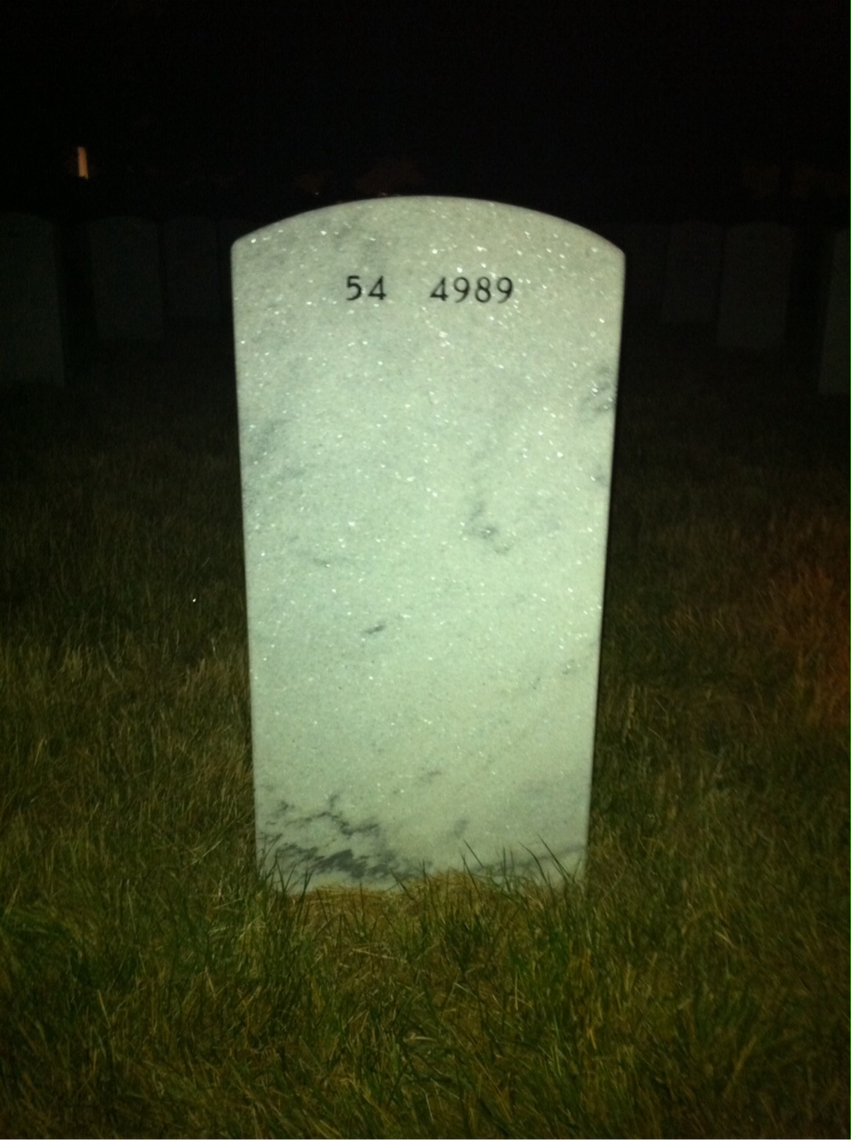 Back of headstone — Alfred Jones