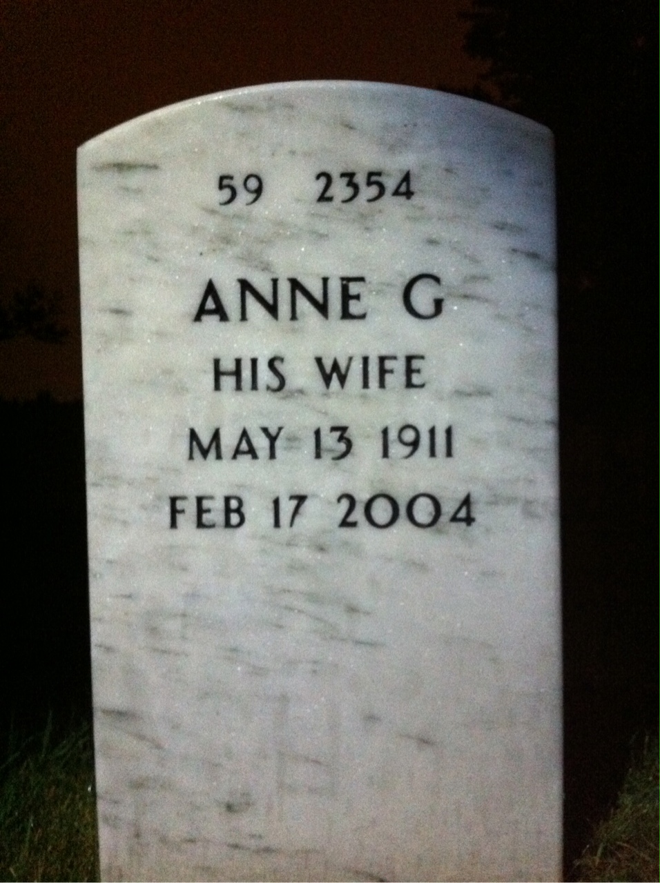 Back of headstone — Leo Lieberman