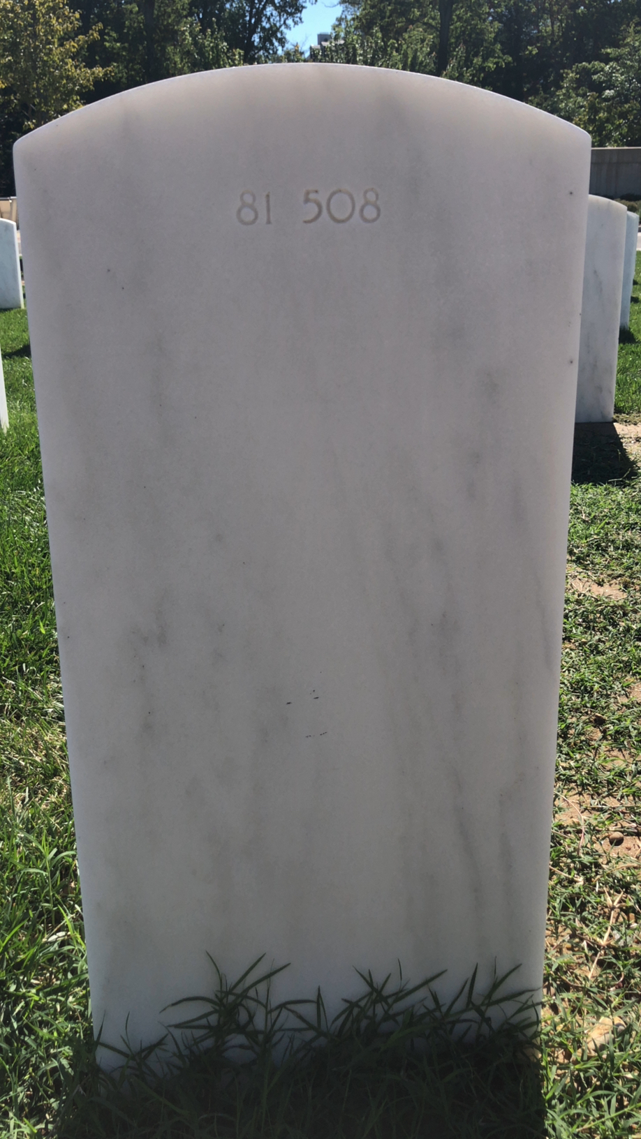Back of headstone — Willis Franklin Mcdermitt