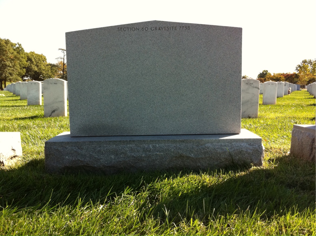 Headstone shared by 2 interments, including Patrick Robert Curran