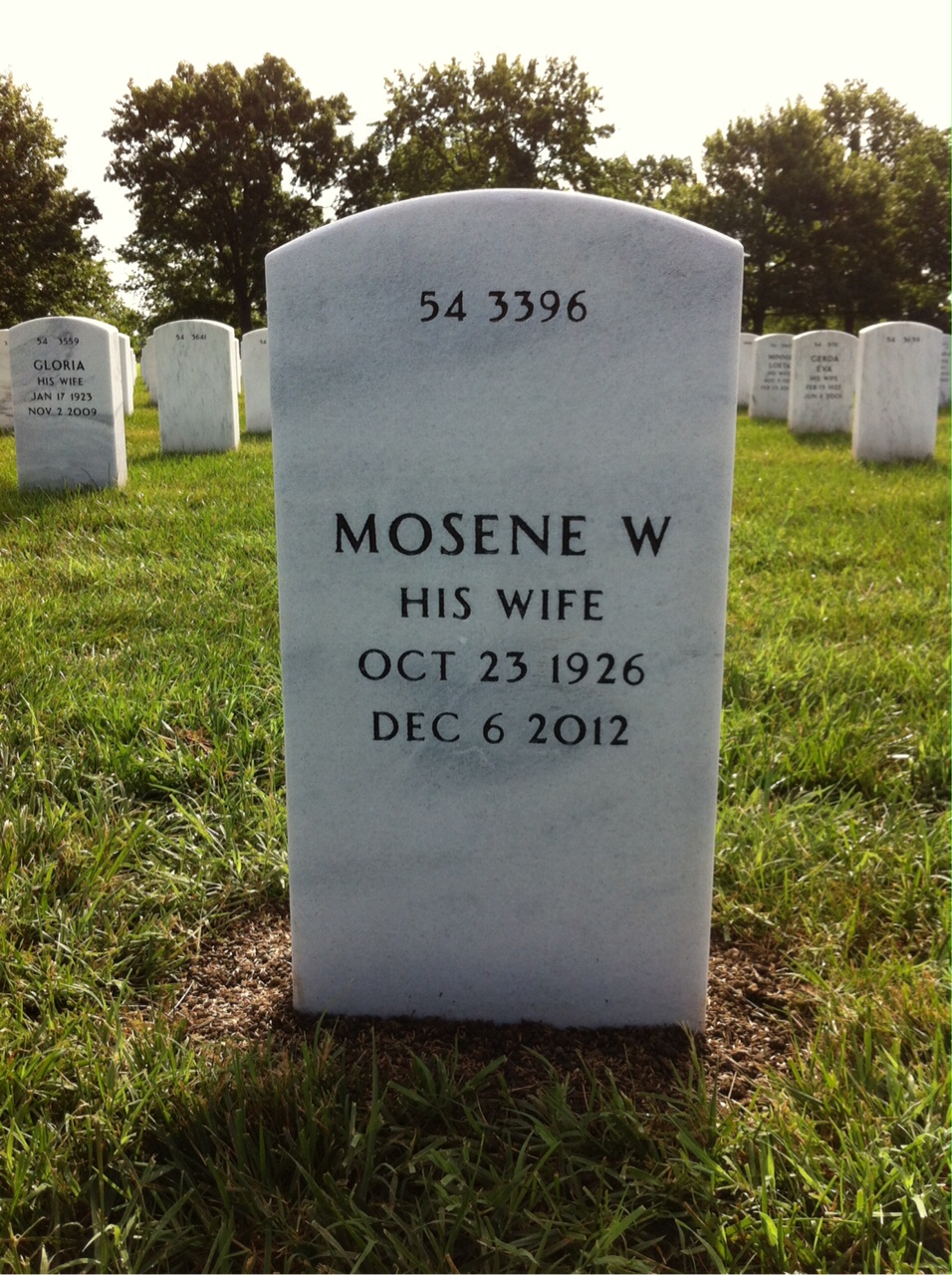 Back of headstone — Logan Conley