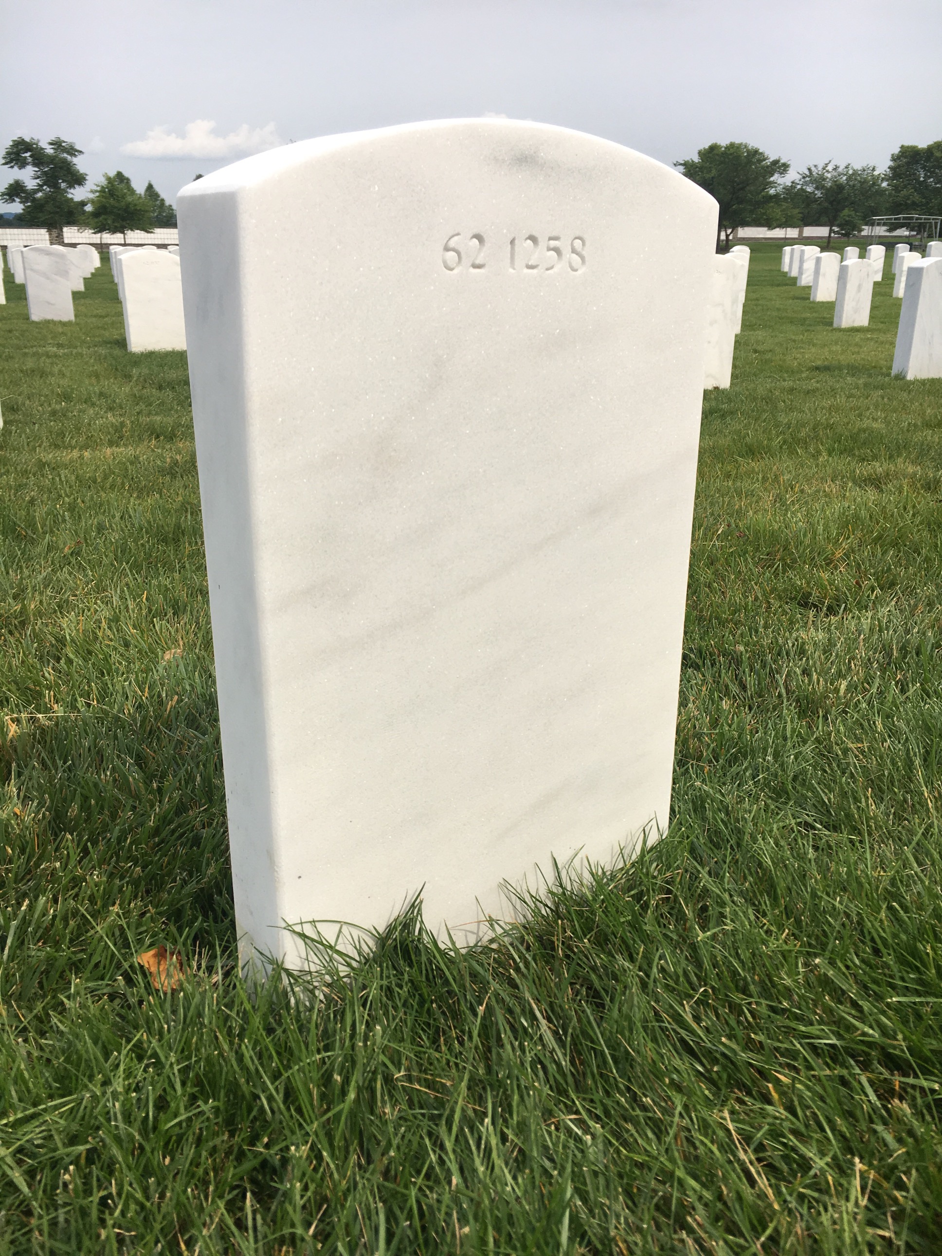 Back of headstone — Thomas Michael Tobin