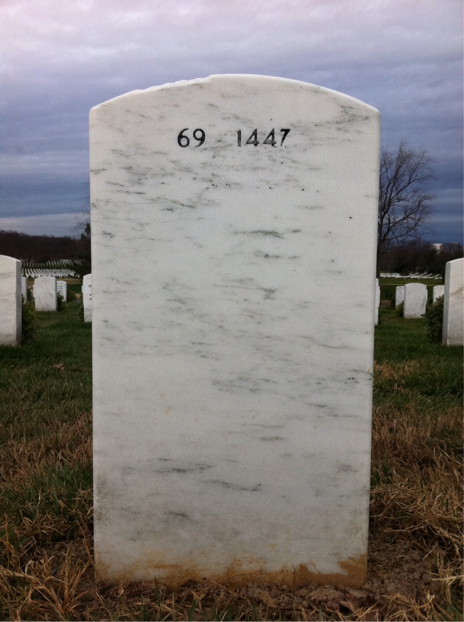 Back of headstone — Paul Frankenberger