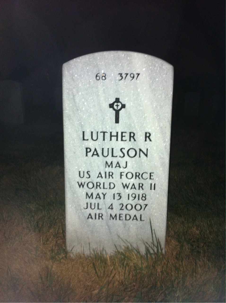 Back of headstone — Jane Paulson