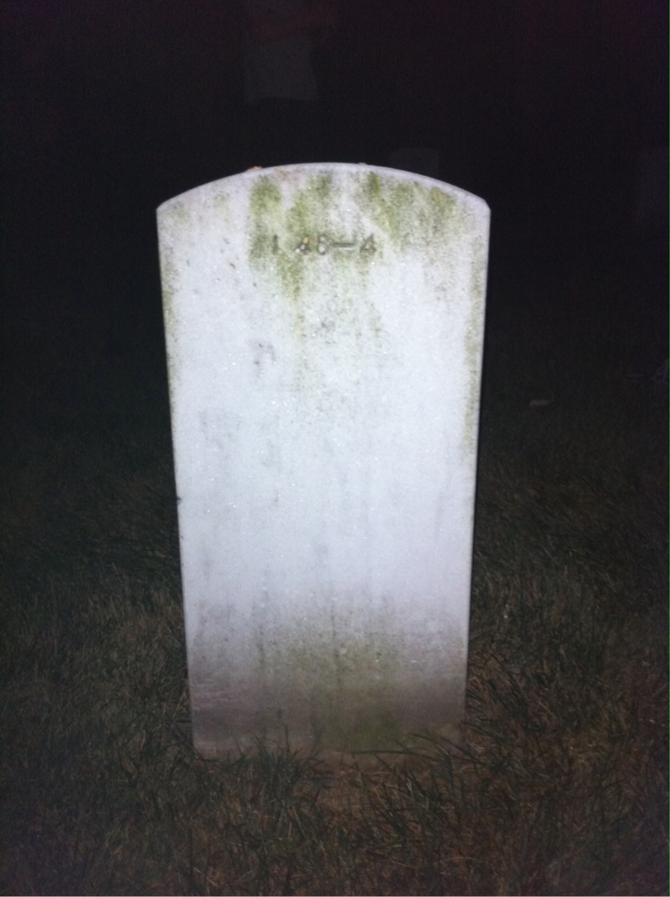 Back of headstone — Florence Aubrey