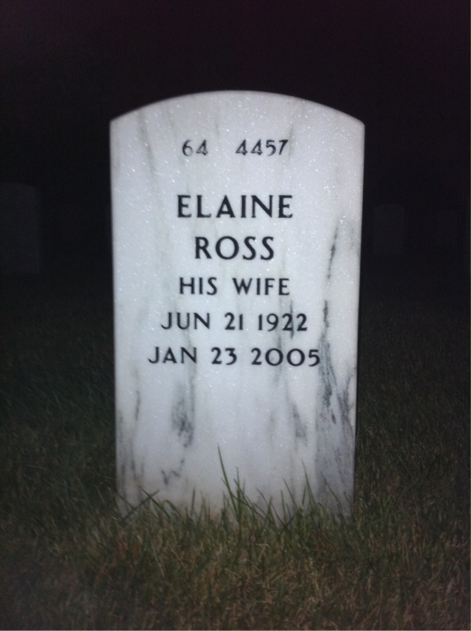 Back of headstone — Royce Gibbs