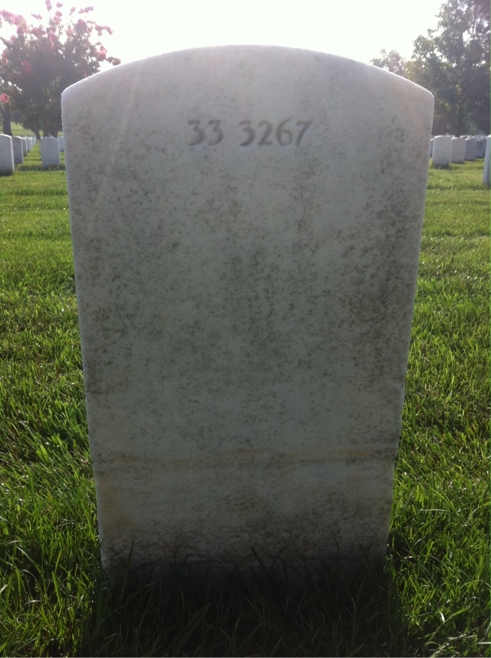 Back of headstone — Robert Healy