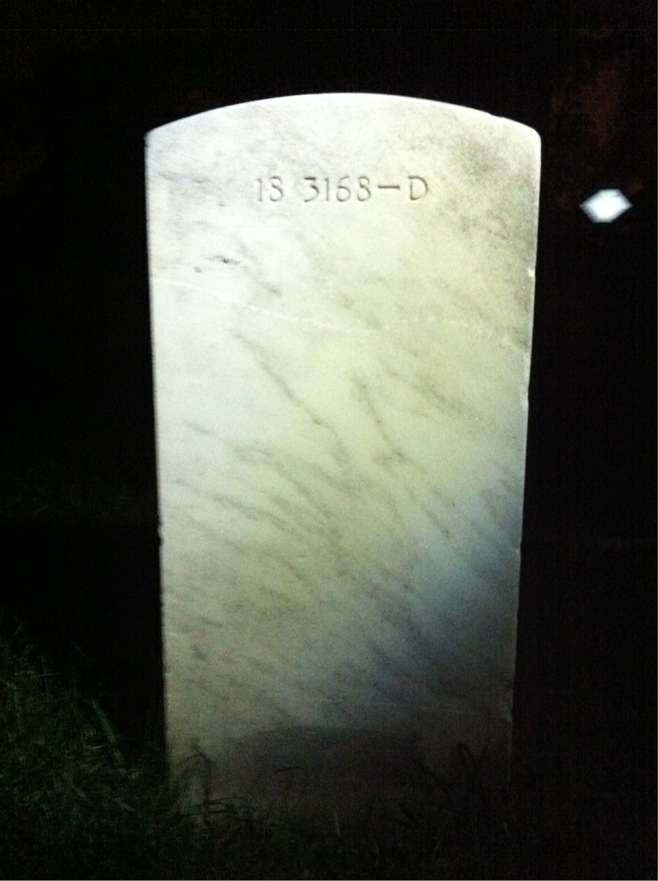 Back of headstone — Sylvester Anderson