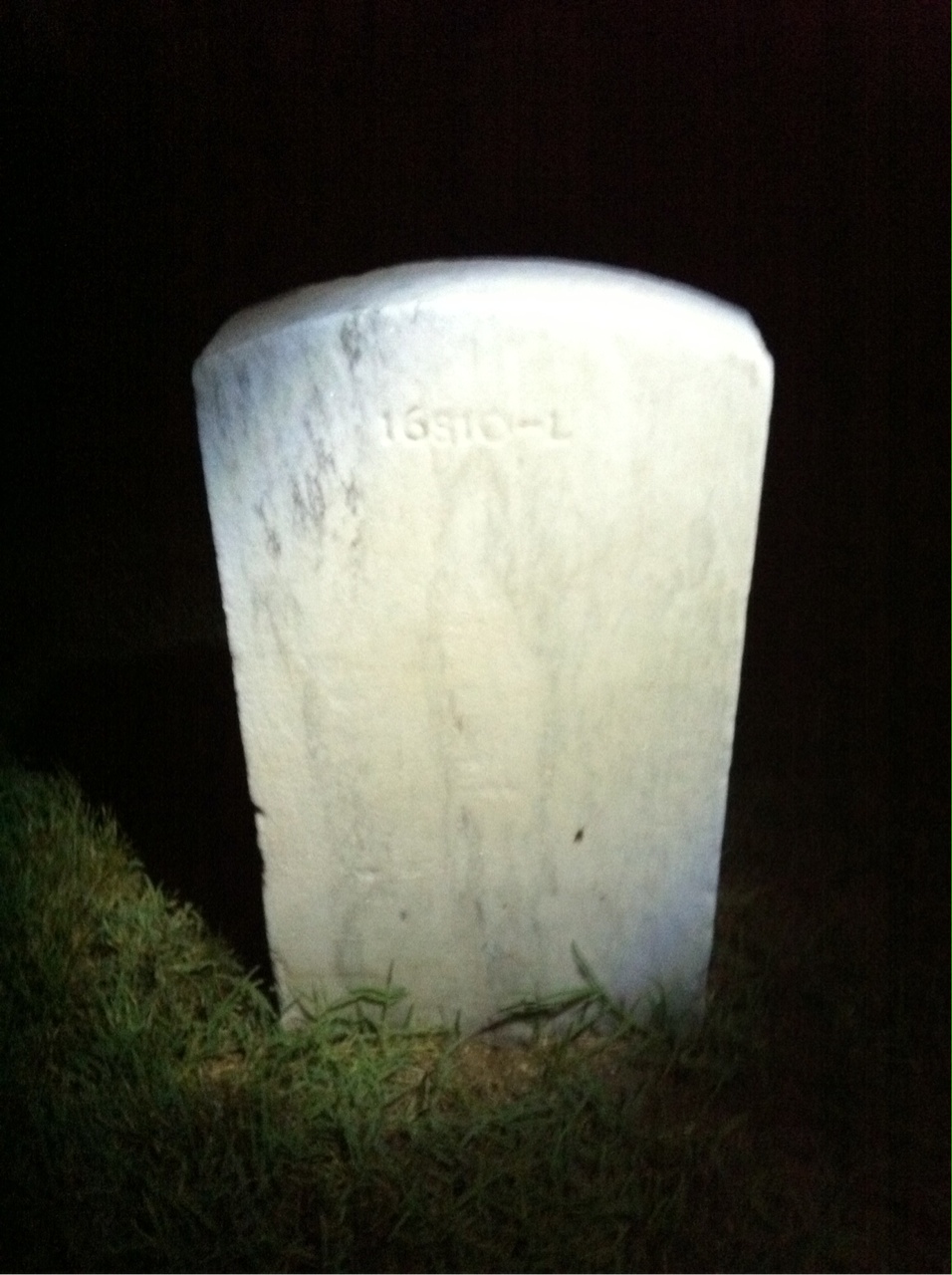Back of headstone — Samuel Ballard