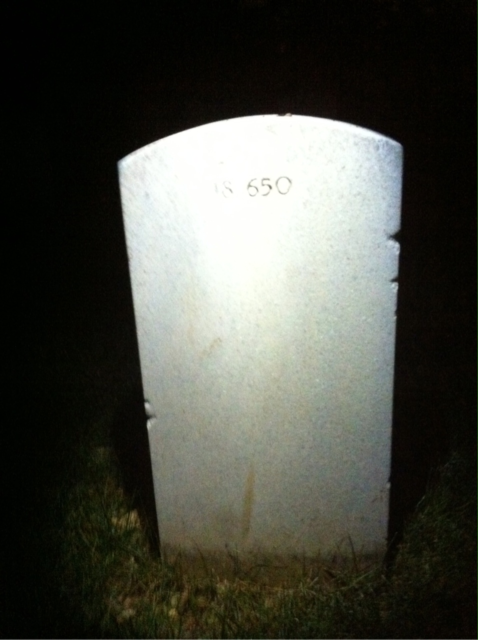 Back of headstone — Hjalmer Alto