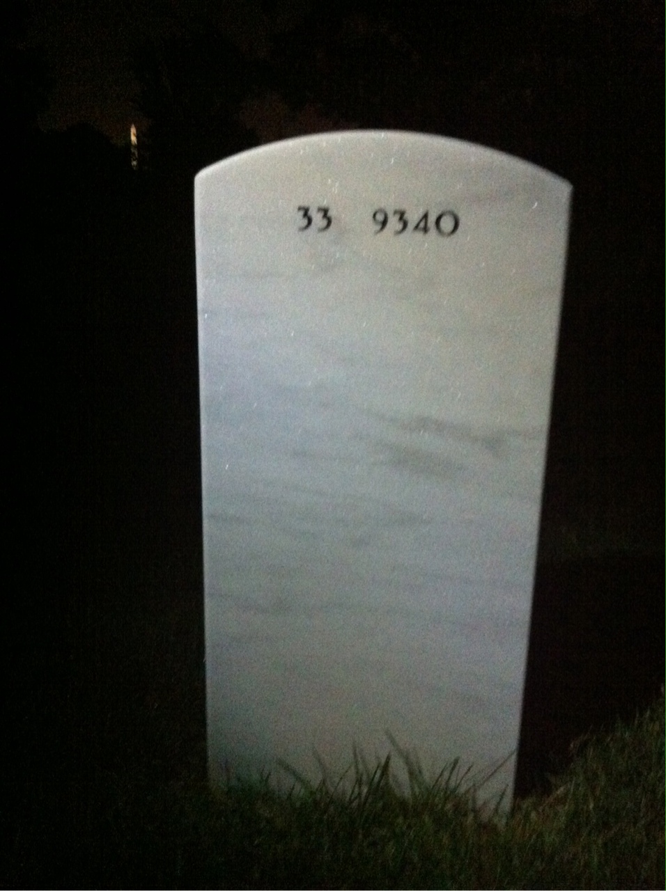 Back of headstone — William Sacherich