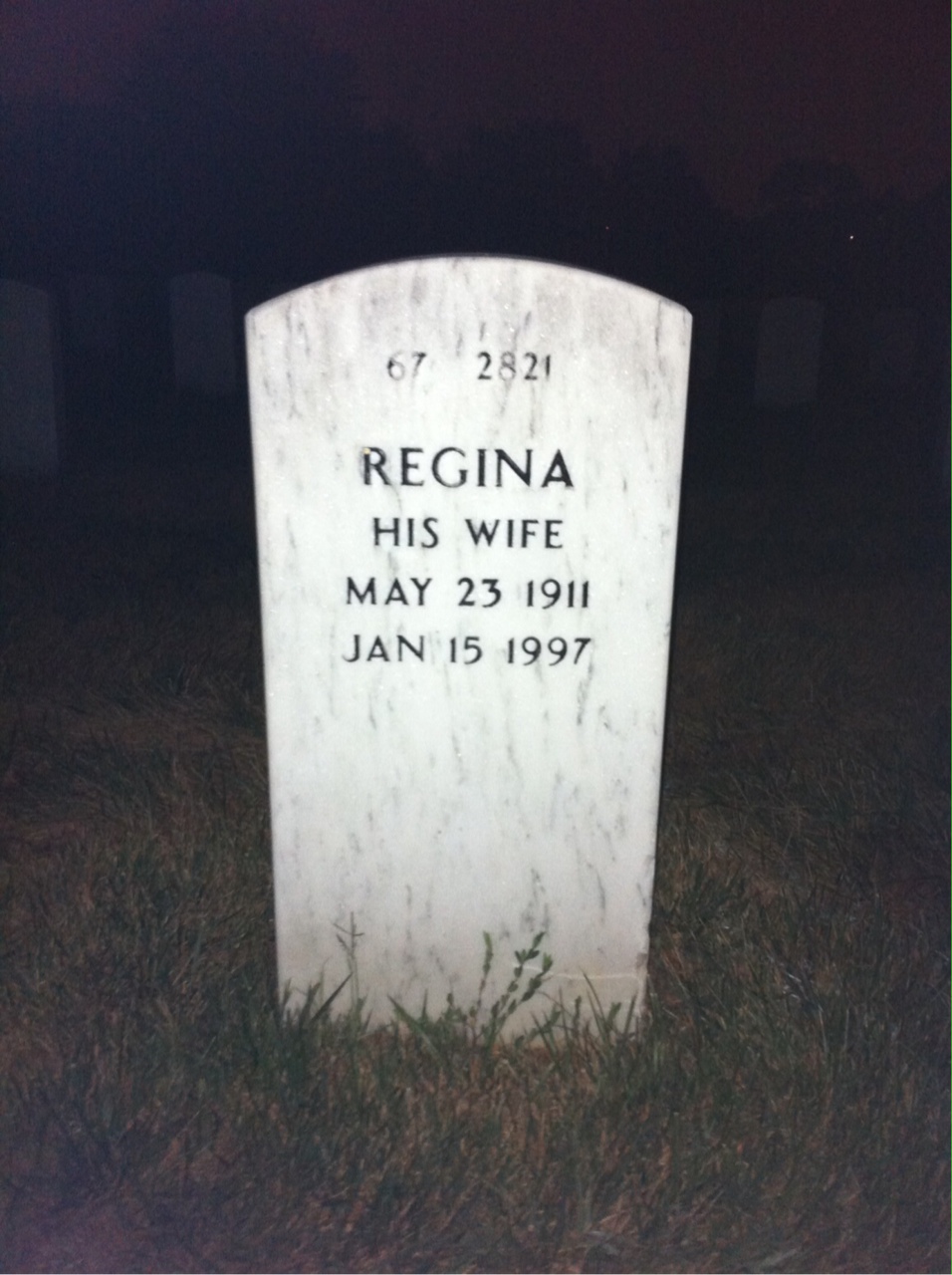 Back of headstone — Leo Mackta