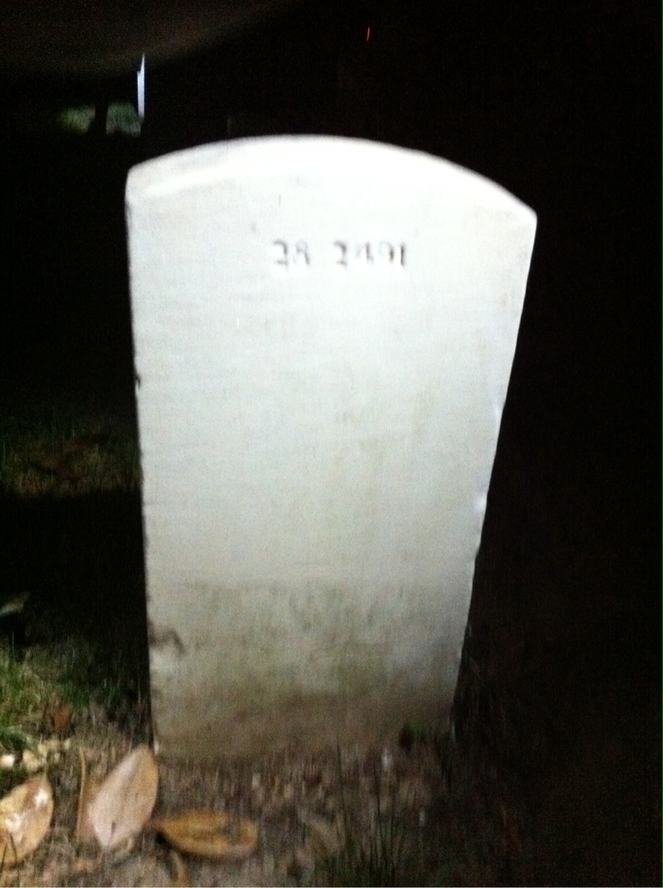 Back of headstone — Mariam Murphy
