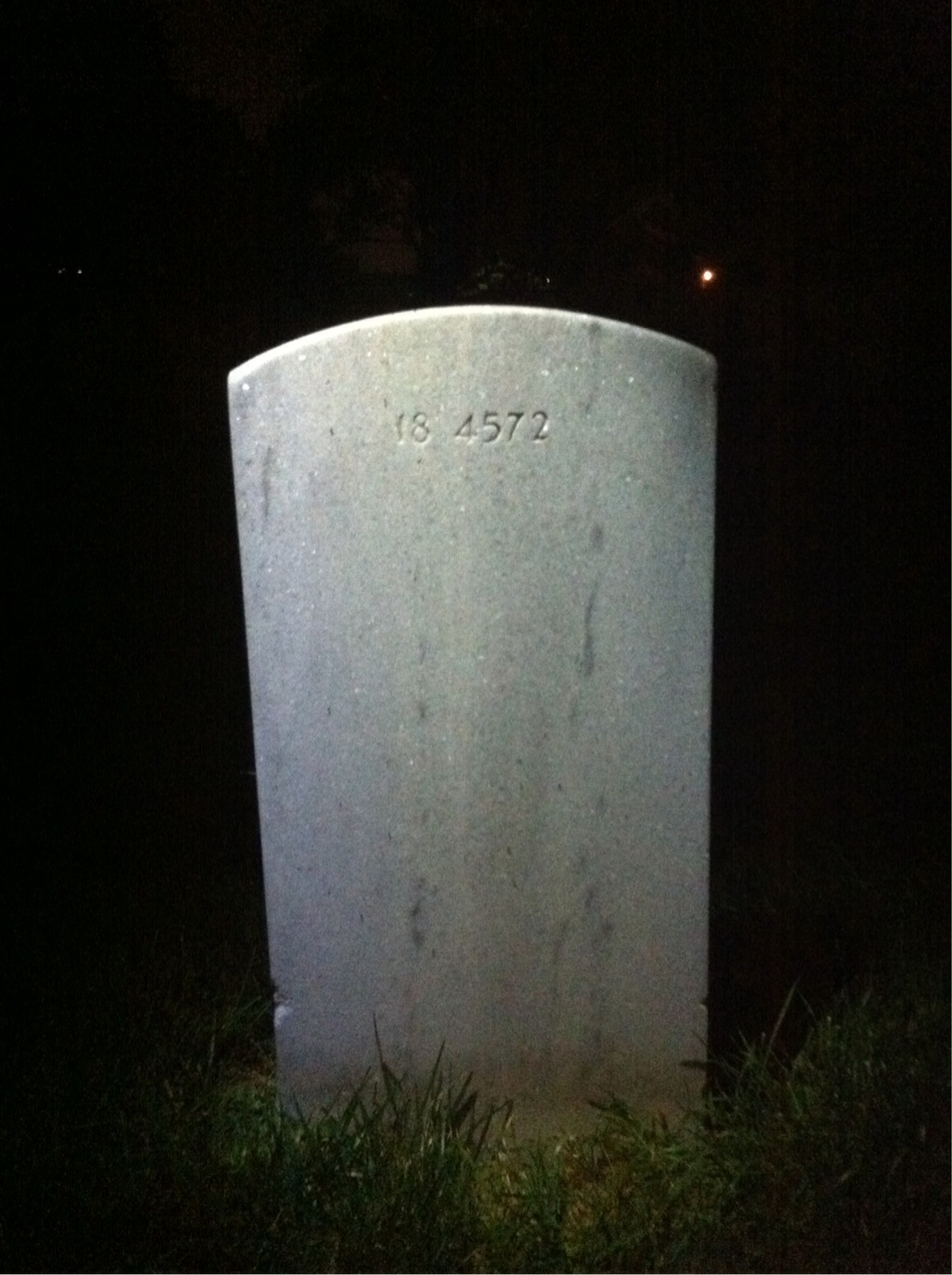 Back of headstone — Henry Misfeldt