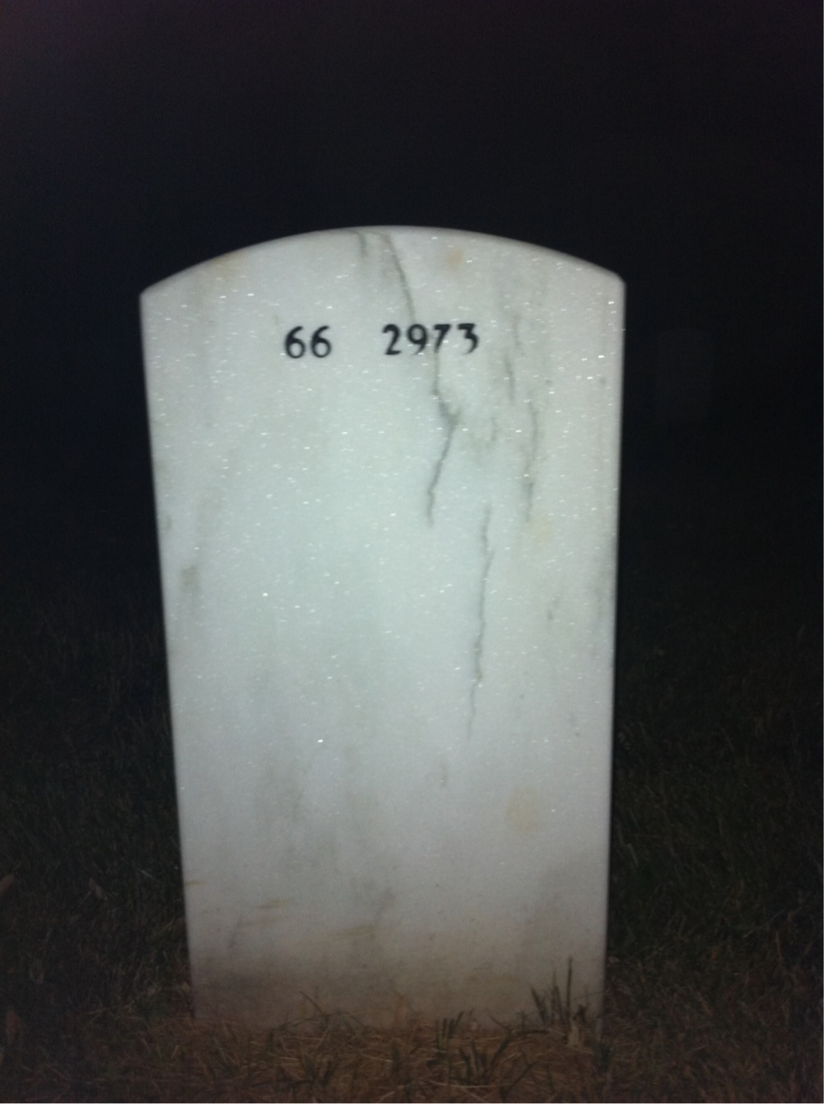 Back of headstone — Joseph Zaice